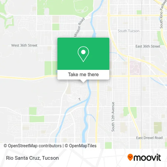Rio Santa Cruz map