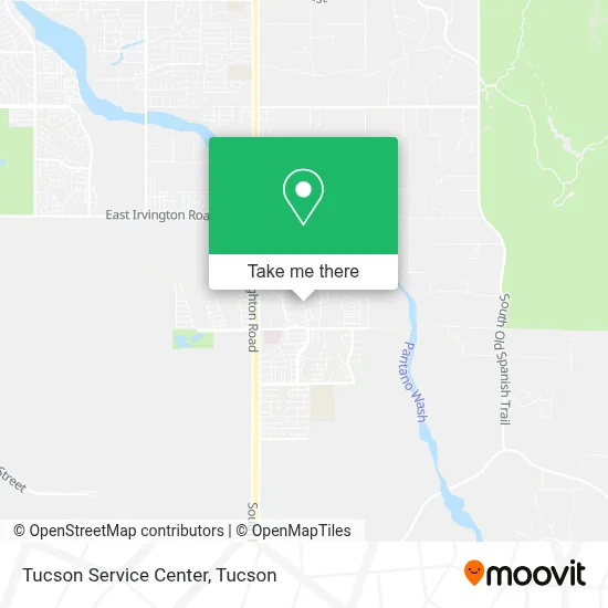 Tucson Service Center map