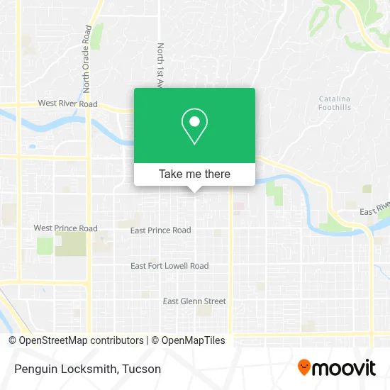 Penguin Locksmith map