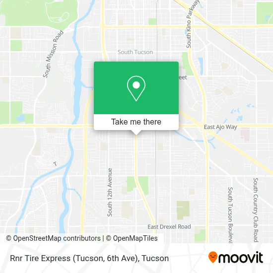 Rnr Tire Express (Tucson, 6th Ave) map