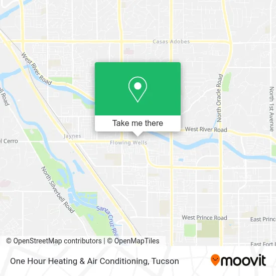 One Hour Heating & Air Conditioning map