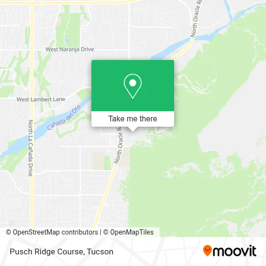Pusch Ridge Course map