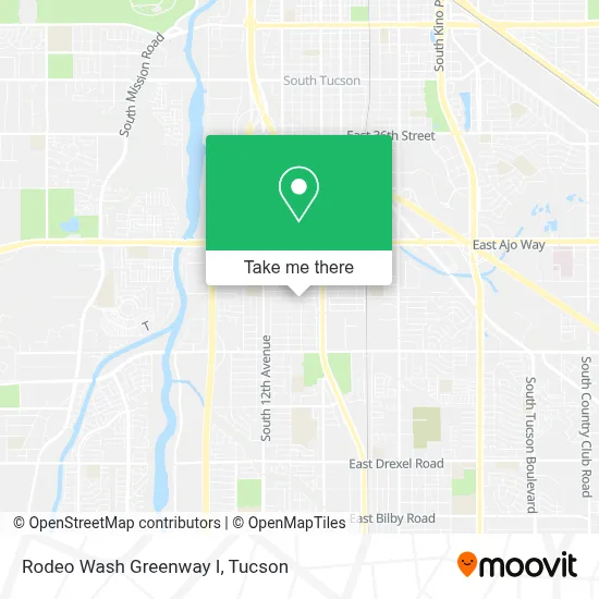 Rodeo Wash Greenway I map