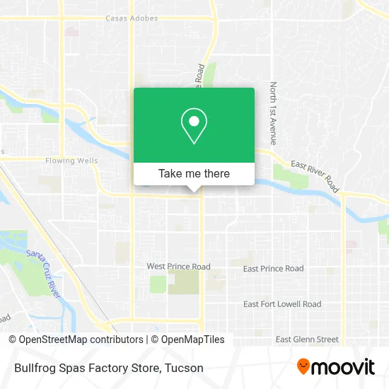 Bullfrog Spas Factory Store map