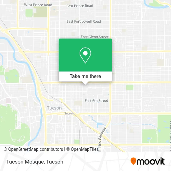Tucson Mosque map