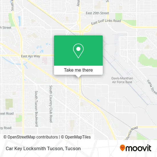 Car Key Locksmith Tucson map
