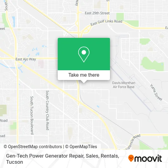 Gen-Tech Power Generator Repair, Sales, Rentals map