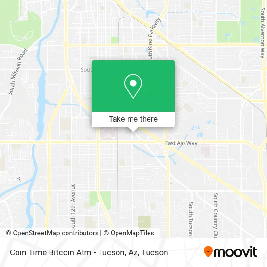 Coin Time Bitcoin Atm - Tucson, Az map