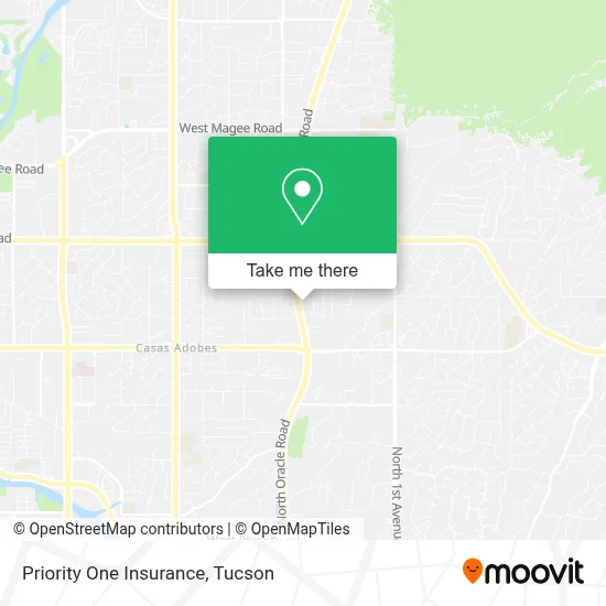 Priority One Insurance map