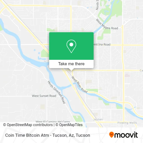 Coin Time Bitcoin Atm - Tucson, Az map