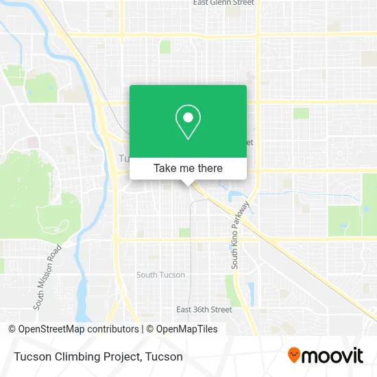 Tucson Climbing Project map