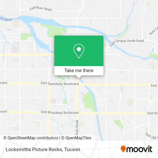 Locksmiths Picture Rocks map