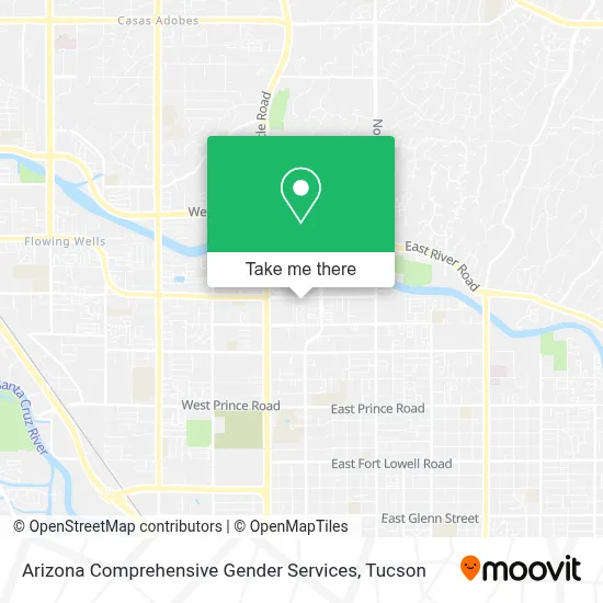 Arizona Comprehensive Gender Services map