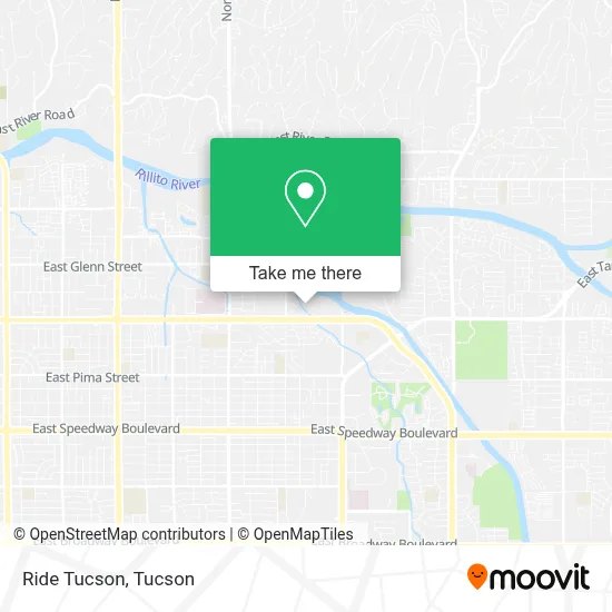 Ride Tucson map