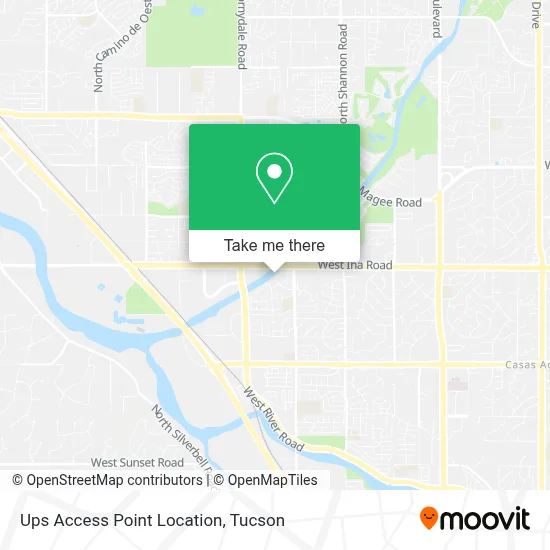 Ups Access Point Location map