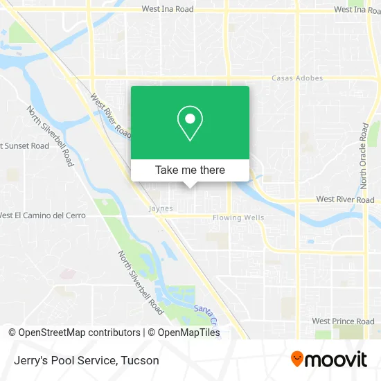 Jerry's Pool Service map
