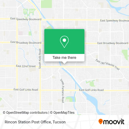 Rincon Station Post Office map