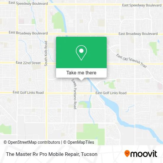 The Master Rv Pro Mobile Repair map