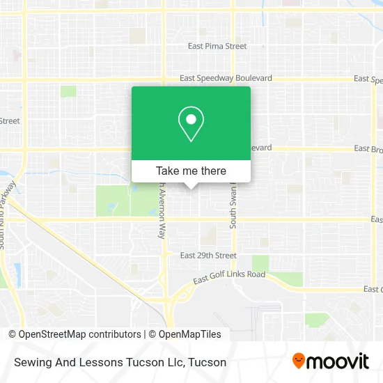 Sewing And Lessons Tucson Llc map