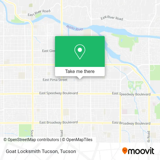 Goat Locksmith Tucson map