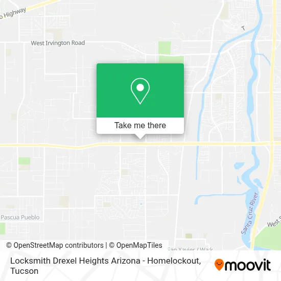 Locksmith Drexel Heights Arizona - Homelockout map