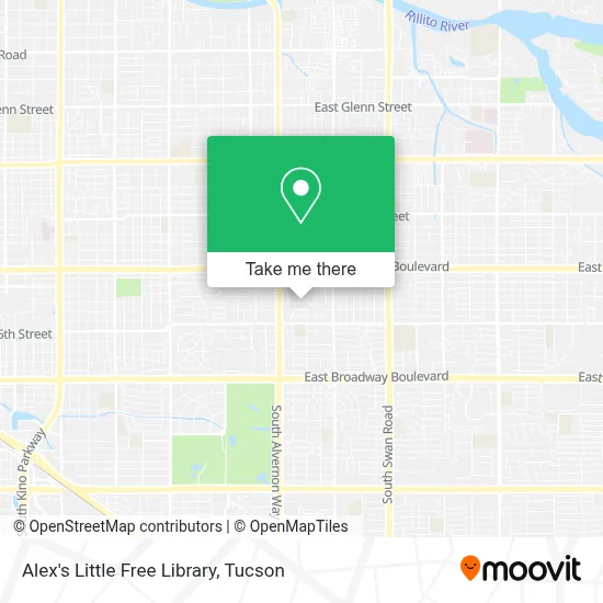 Alex's Little Free Library map