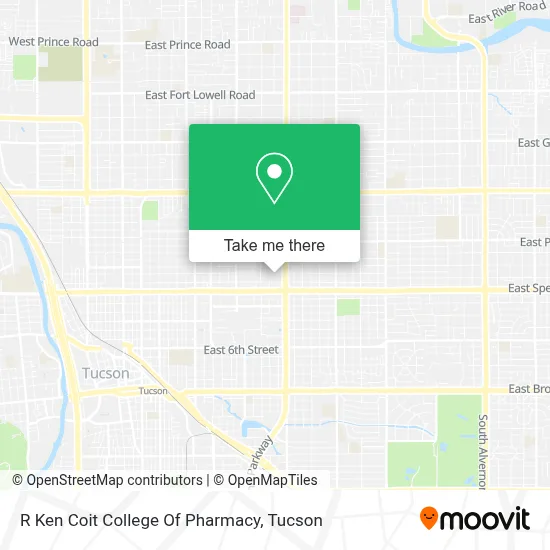 R Ken Coit College Of Pharmacy map