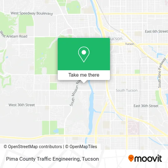 Pima County Traffic Engineering map