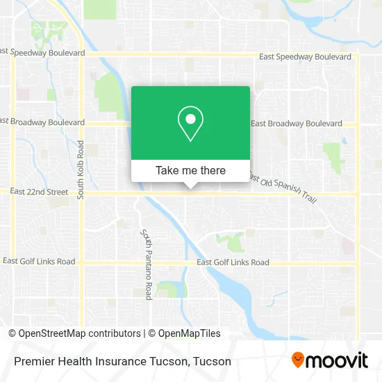 Premier Health Insurance Tucson map
