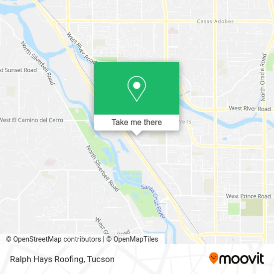 Ralph Hays Roofing map