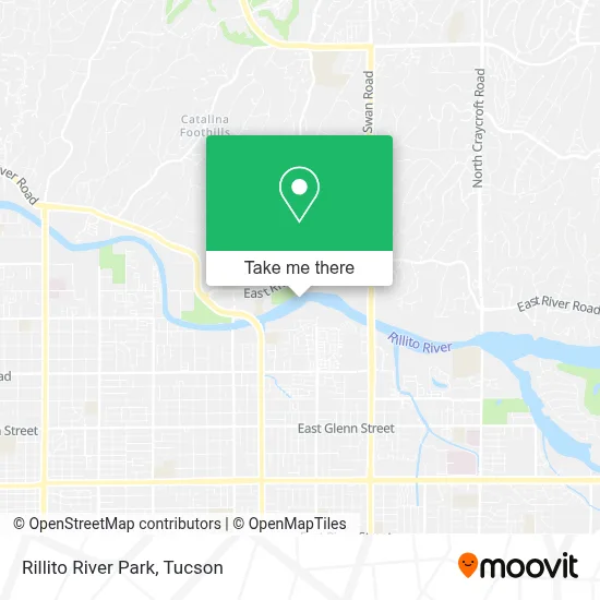 Rillito River Park map