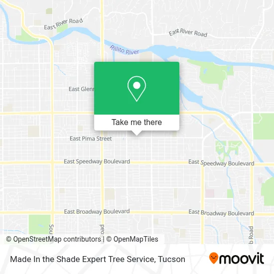 Made In the Shade Expert Tree Service map