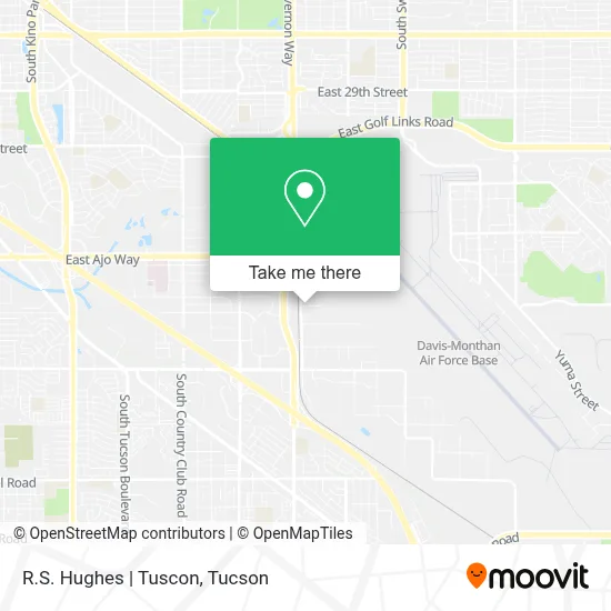 R.S. Hughes | Tuscon map