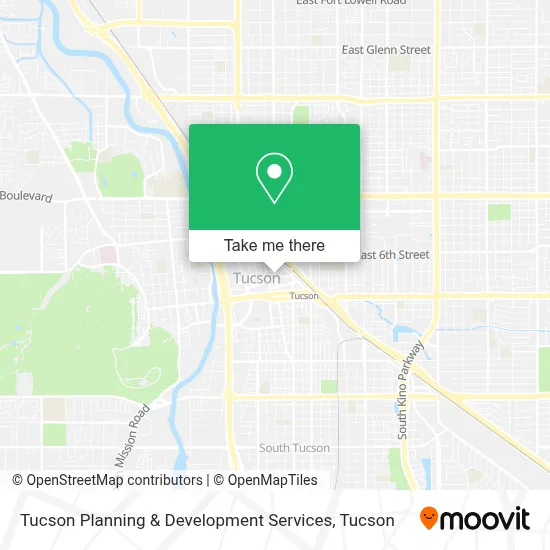Tucson Planning & Development Services map