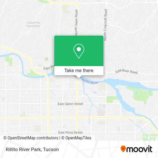 Rillito River Park map