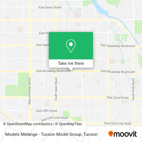 Models Melange - Tucson Model Group map