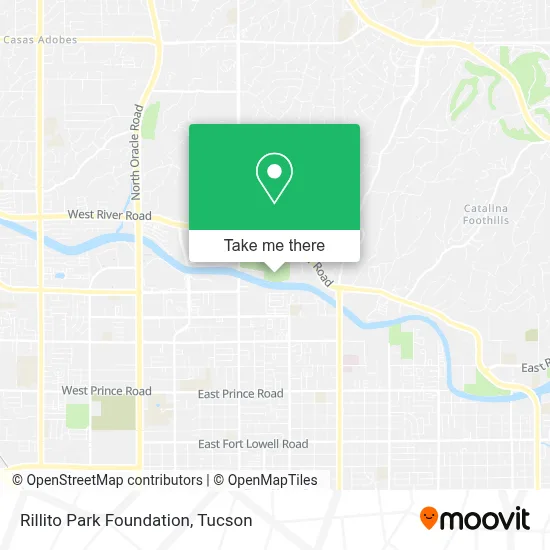 Rillito Park Foundation map
