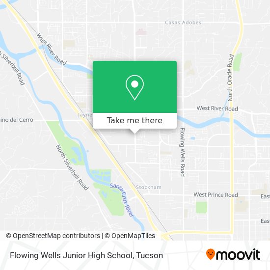 Flowing Wells Junior High School map