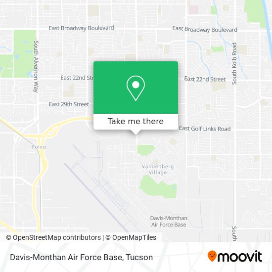 Mapa de Davis-Monthan Air Force Base