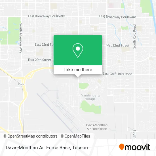 Davis-Monthan Air Force Base map