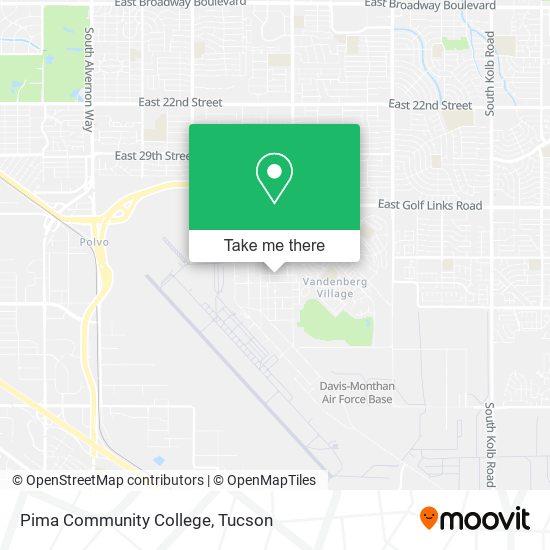 Mapa de Pima Community College