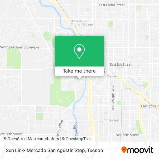 Mapa de Sun Link- Mercado San Agustin Stop