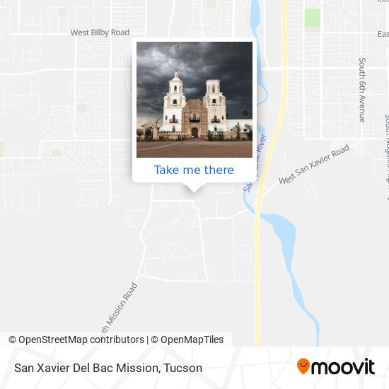 Mapa de San Xavier Del Bac Mission