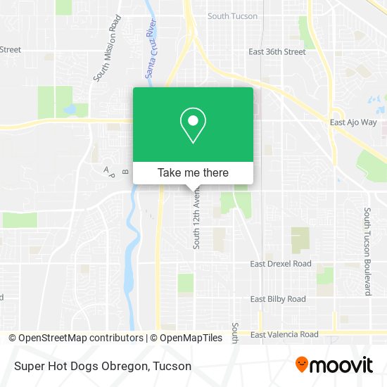 Mapa de Super Hot Dogs Obregon