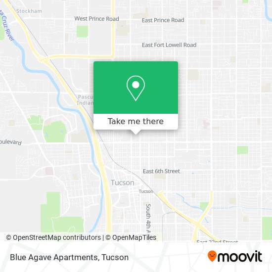 Blue Agave Apartments map