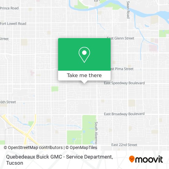 Quebedeaux Buick GMC - Service Department map