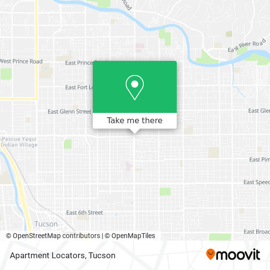 Apartment Locators map