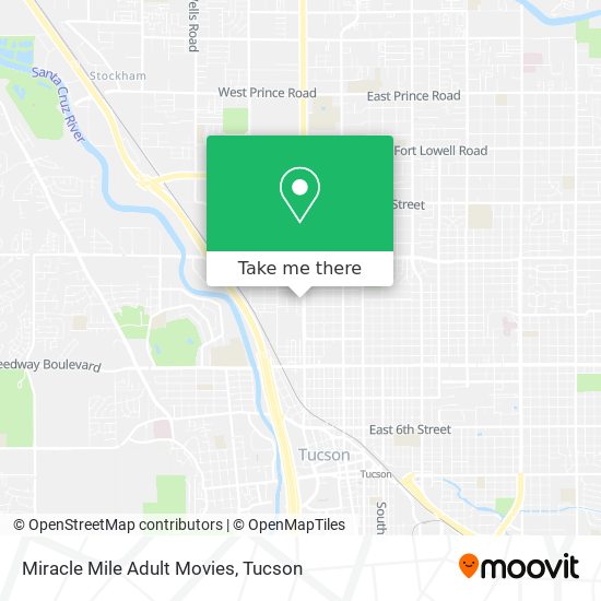 Miracle Mile Adult Movies map
