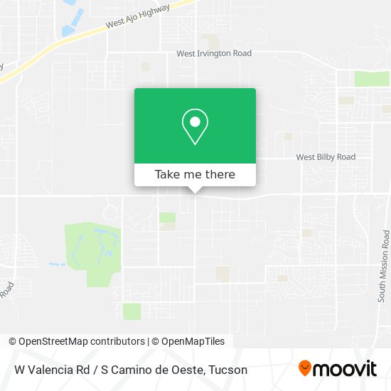 W Valencia Rd / S Camino de Oeste map