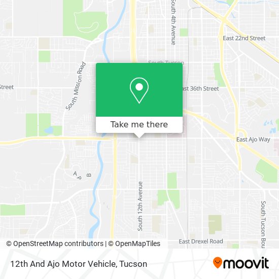 Mapa de 12th And Ajo Motor Vehicle